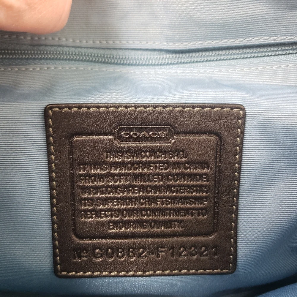 Coach Black Pebbled Leather Mini Crossbody Bag
